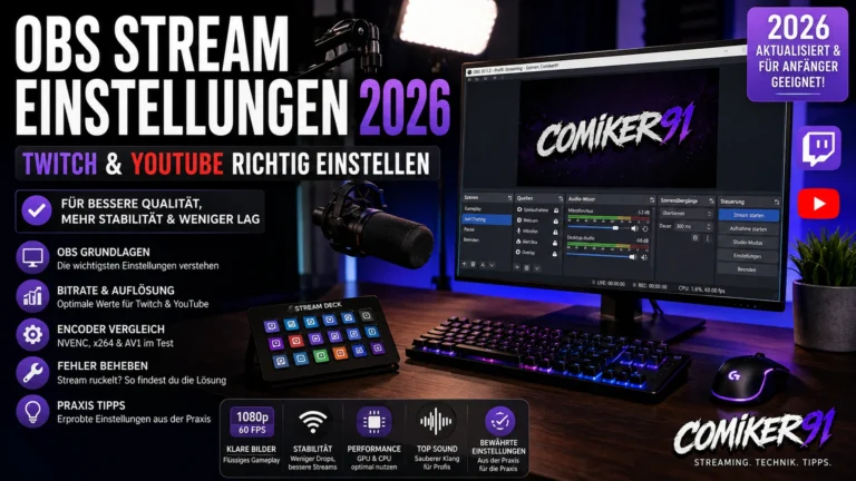 OBS Streaming-Setup für die Fehlersuche bei Dropped Frames und Stream-Rucklern